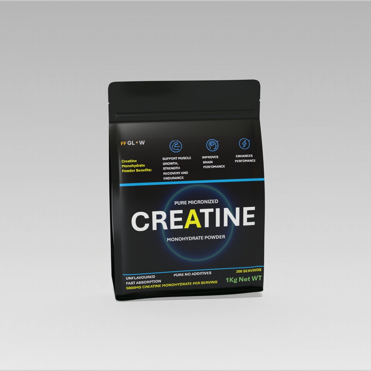 100% Pure Creatine Monohydrate 1Kg
