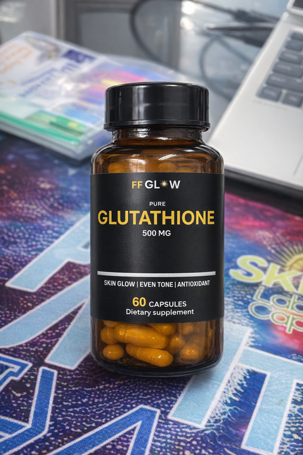 Pure L Glutathione Capsules 500mg 60 capsules