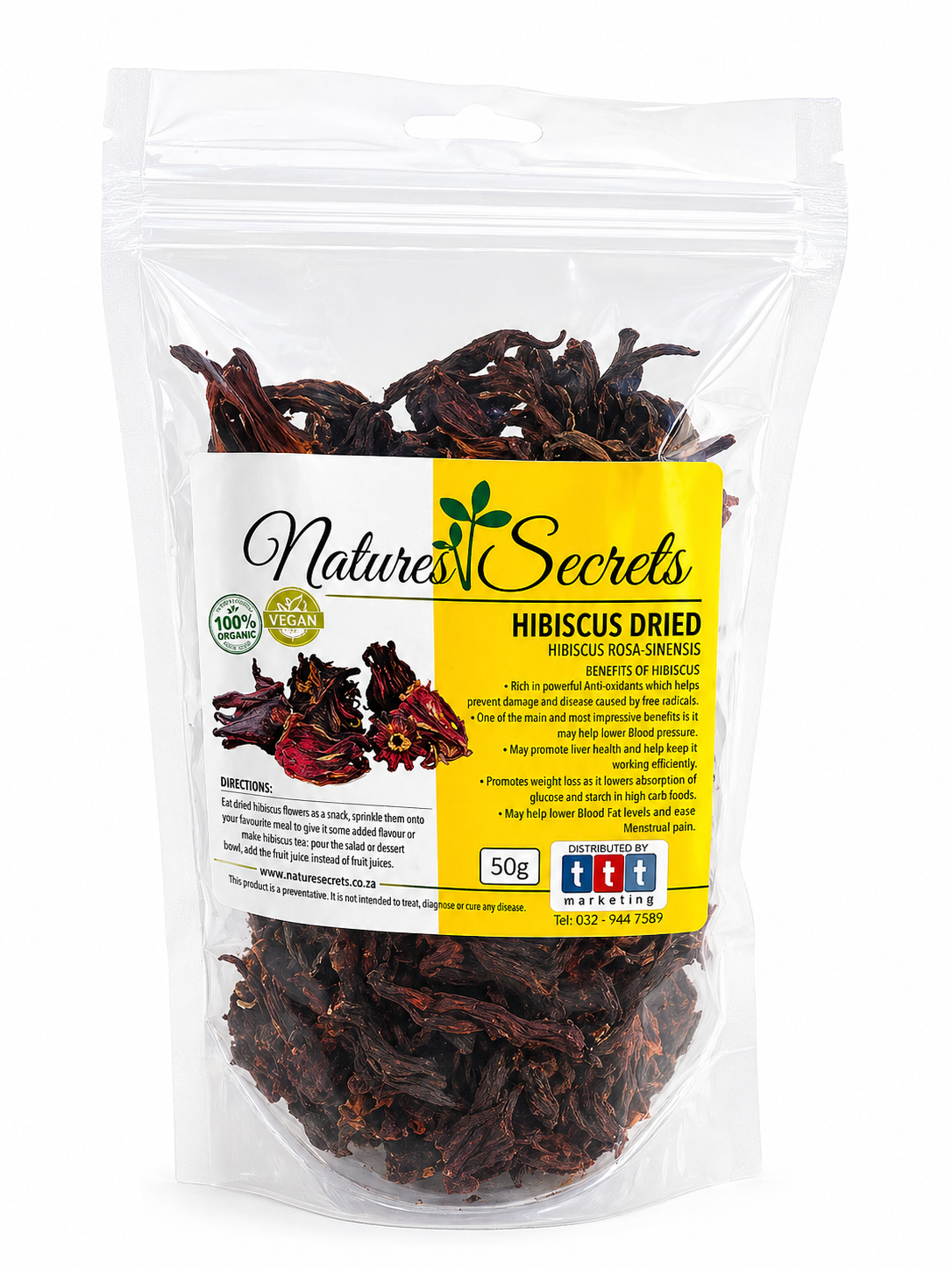 Hibiscus dried 50g